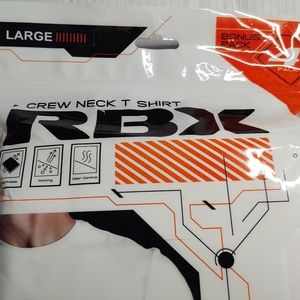 NWT RBX White Crew Neck Short Sleeve T Shirt Size Large